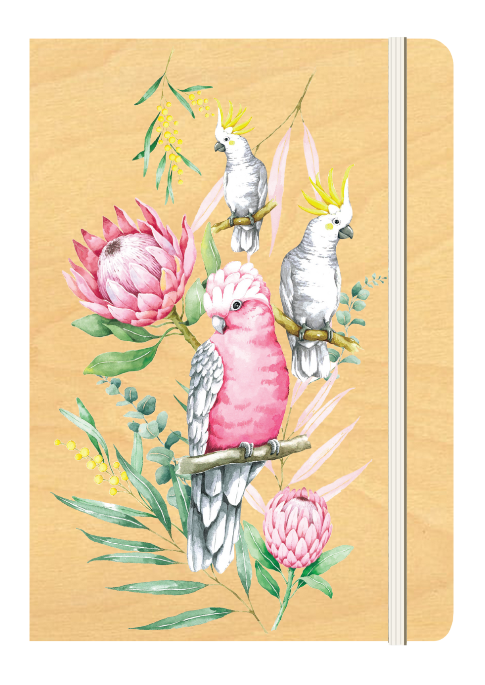 Wood Cover A5 Journal Bundle - 6 Pack - Garden Collection