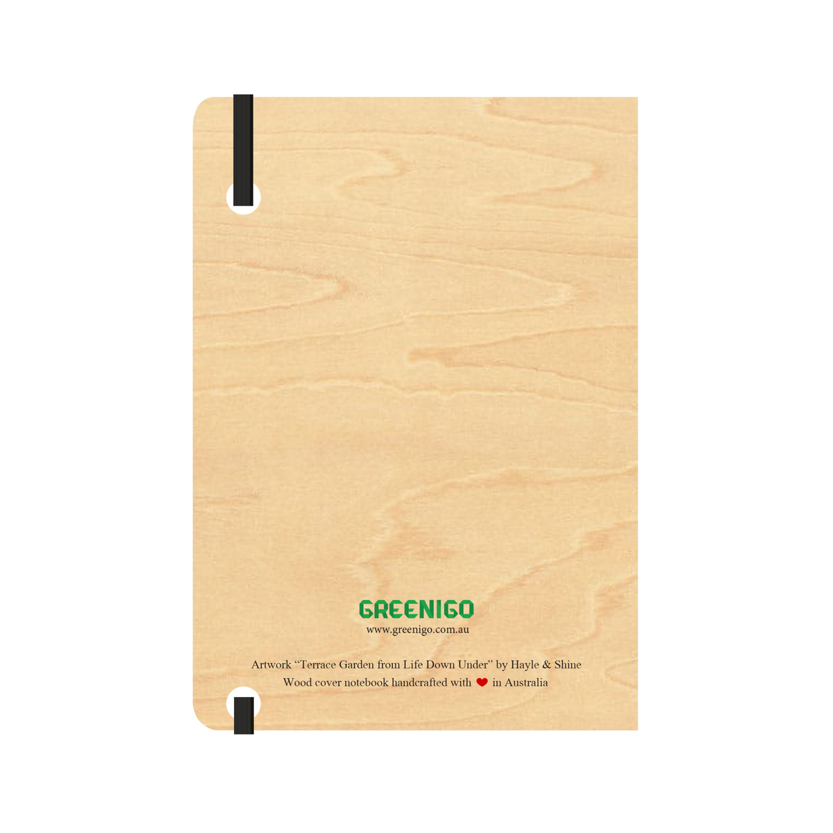 B6 Wood Cover Notebook (Lined) - Farmers Market