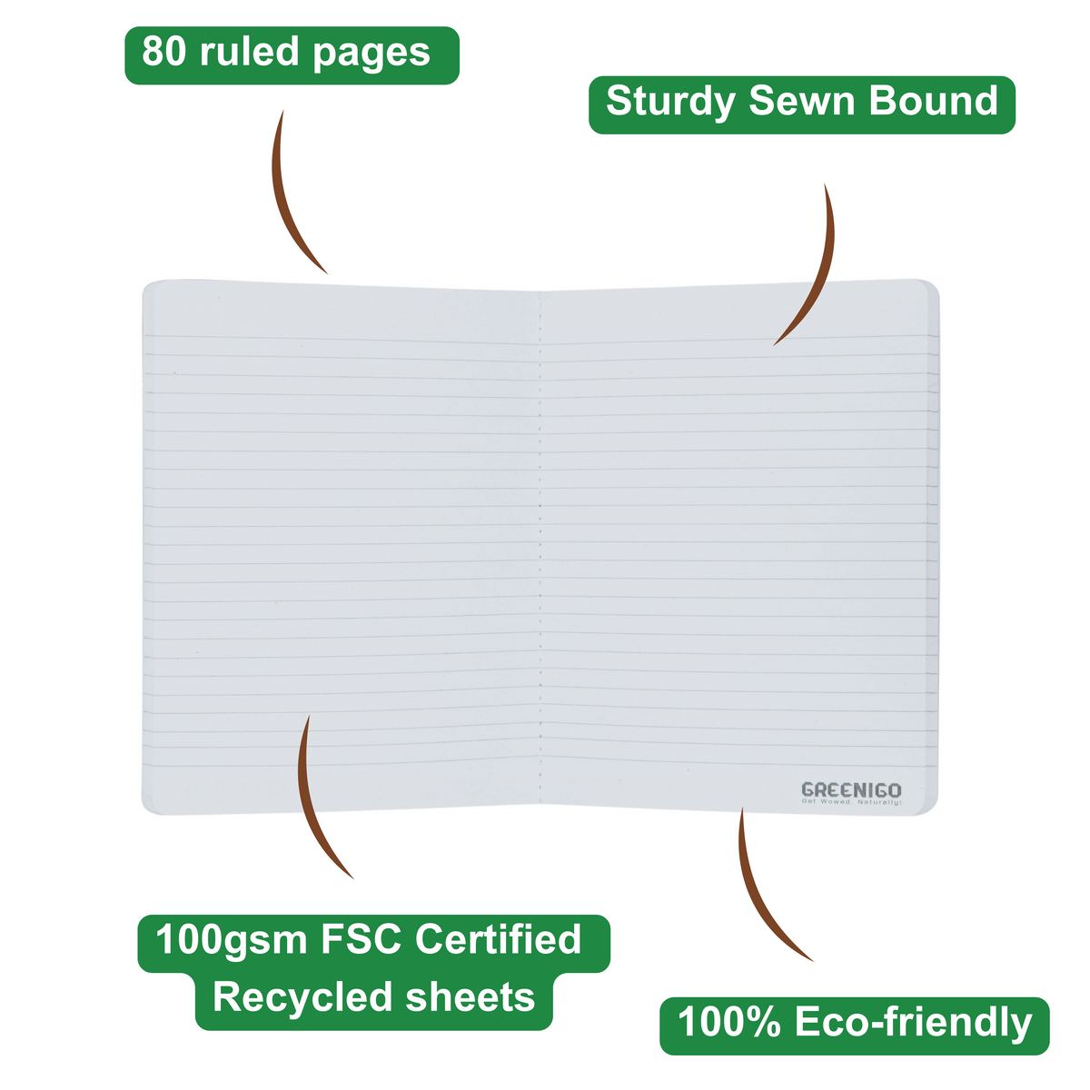 B6 Wood Cover Notebook (Lined) - Farmers Market