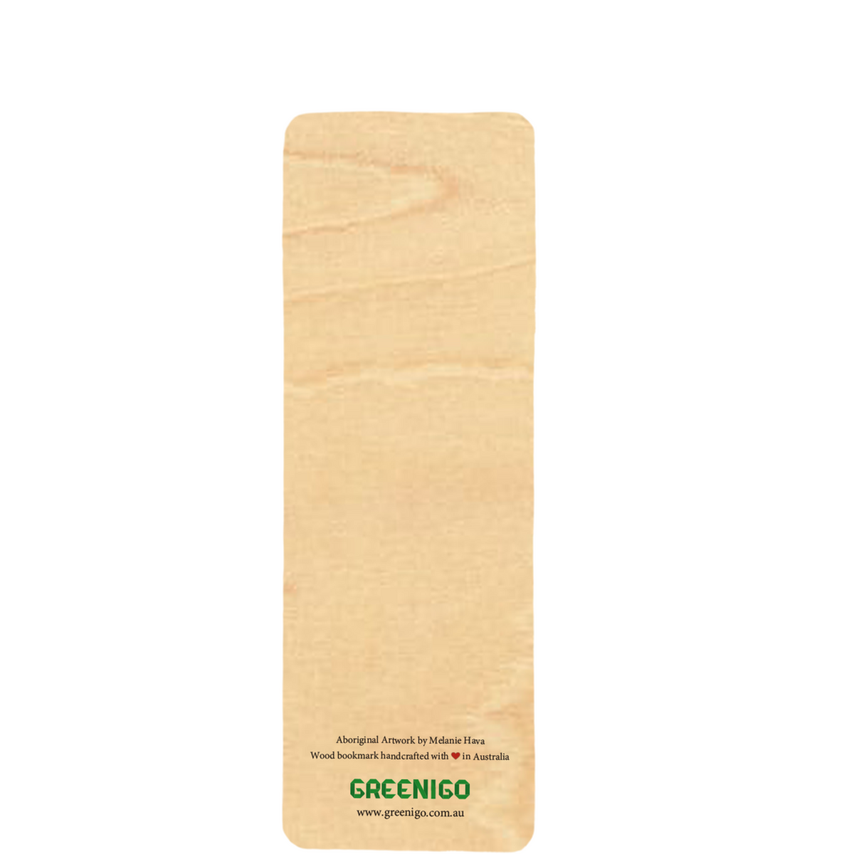 Wood Bookmark - Emu