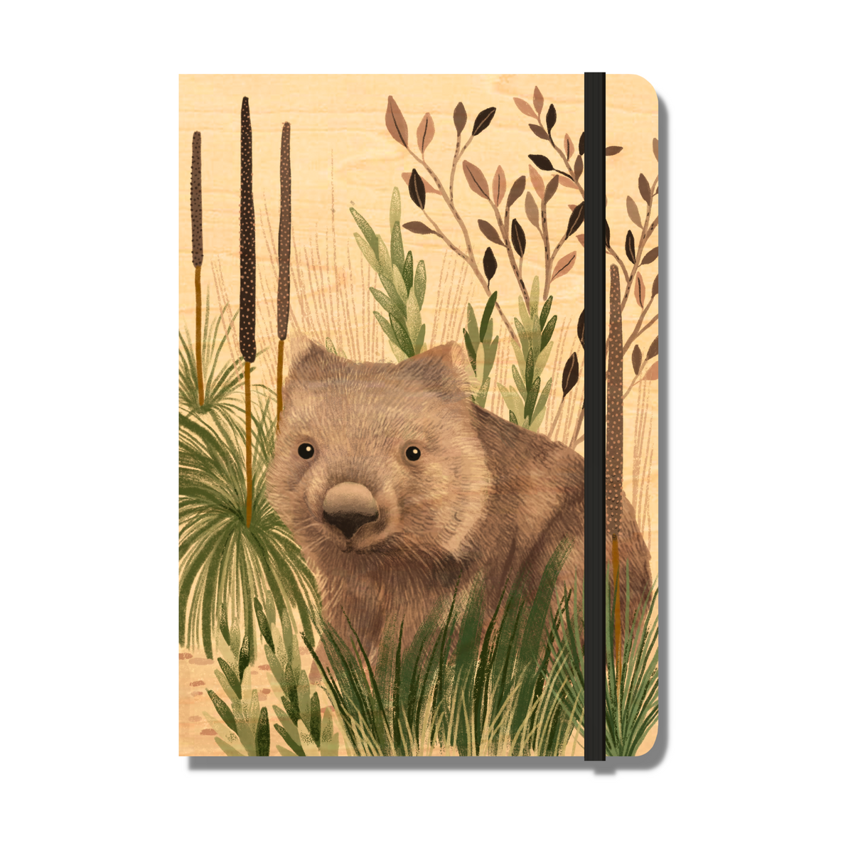 Wood Cover B6 Notebook Bundle - 6 Pack - Bush Greetings Collection