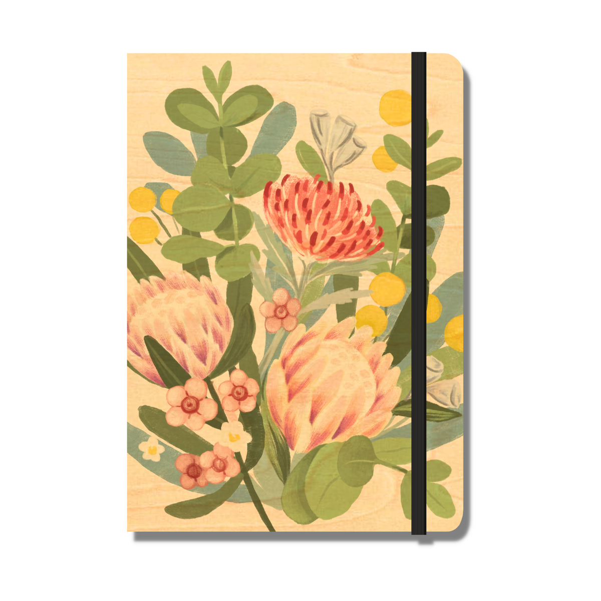Wood Cover B6 Notebook Bundle - 6 Pack - Bush Greetings Collection