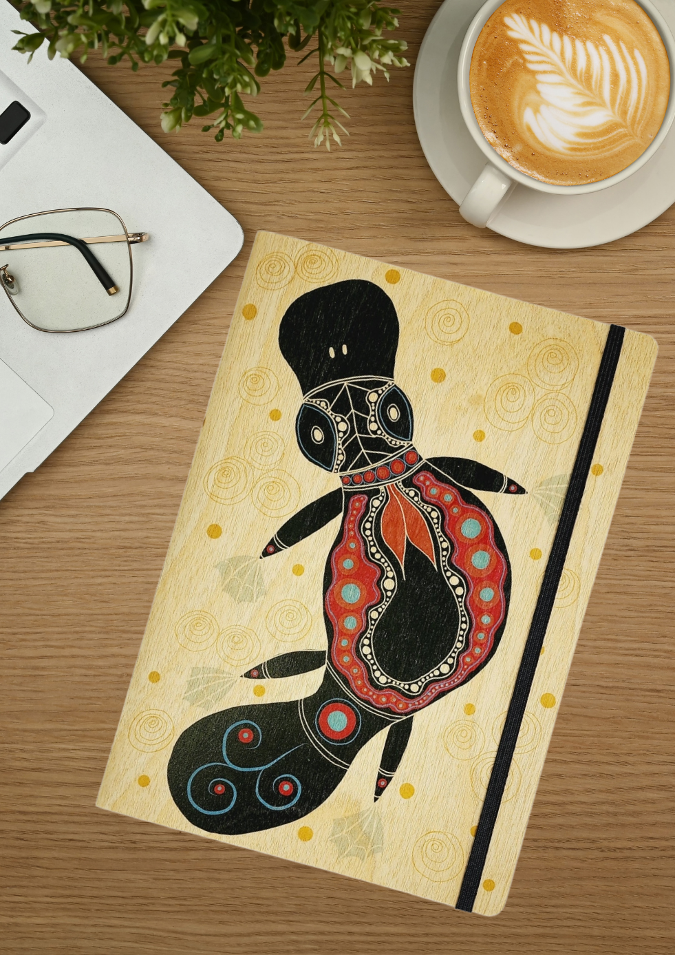 A5 Wood Cover Journal (Blank) - Gugula (Platypus)