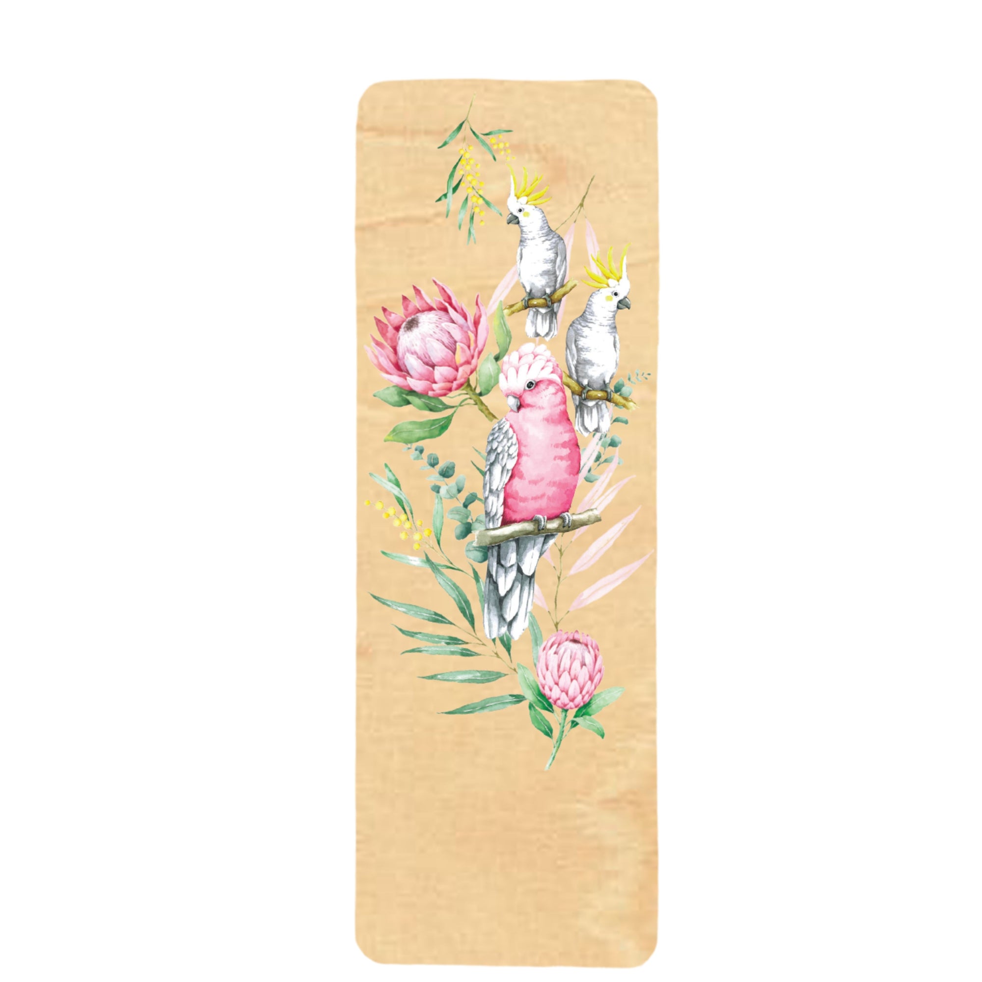 Wood Bookmark - Parrots & Proteas