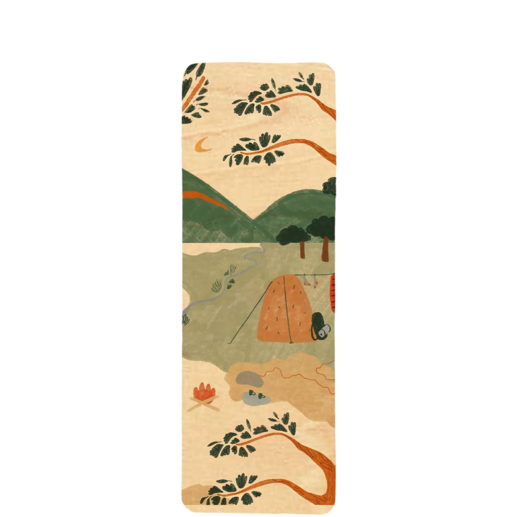 Wood Bookmark - Camping Trip