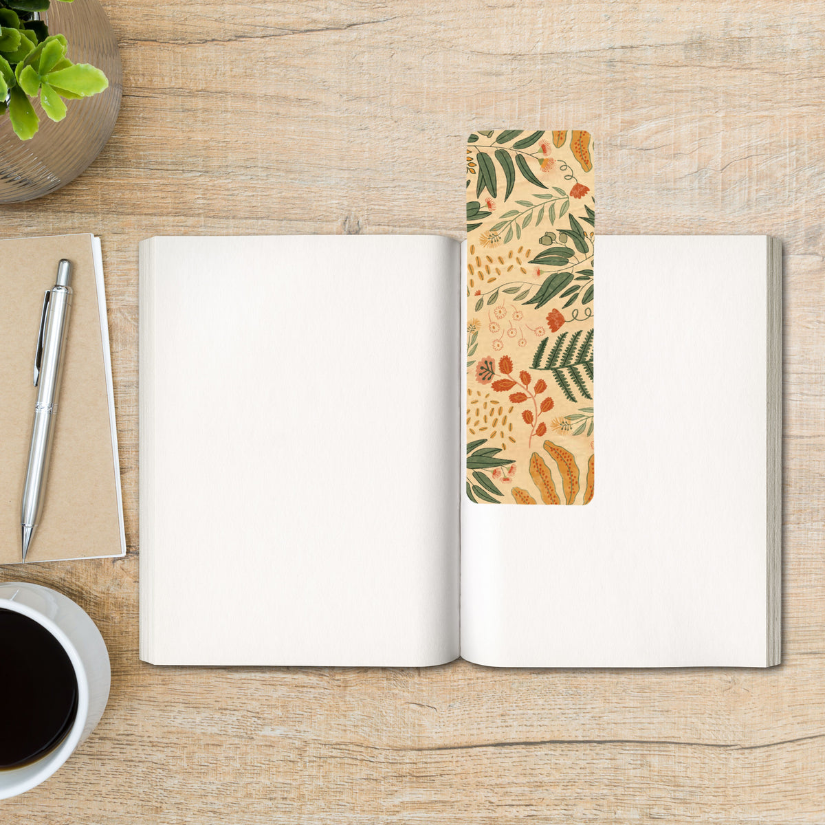 Wood Bookmark - Flora Jungle