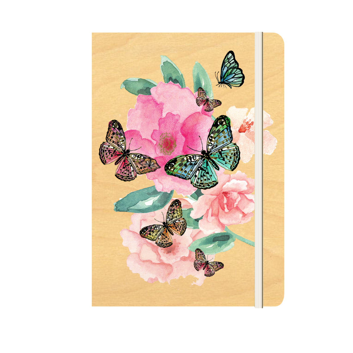 Wood Cover B6 Notebook Bundle - 6 Pack - Garden Collection