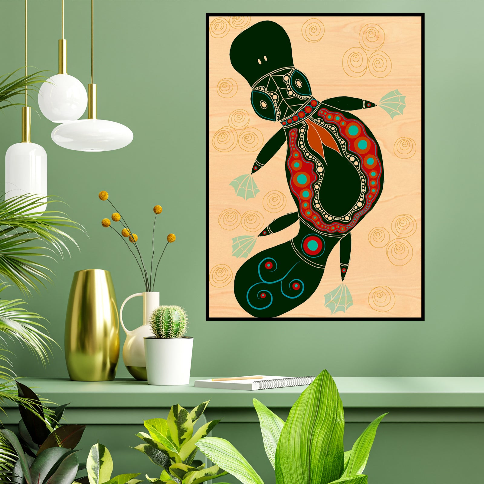 Wood Art Print A3 - Gugula (Platypus)