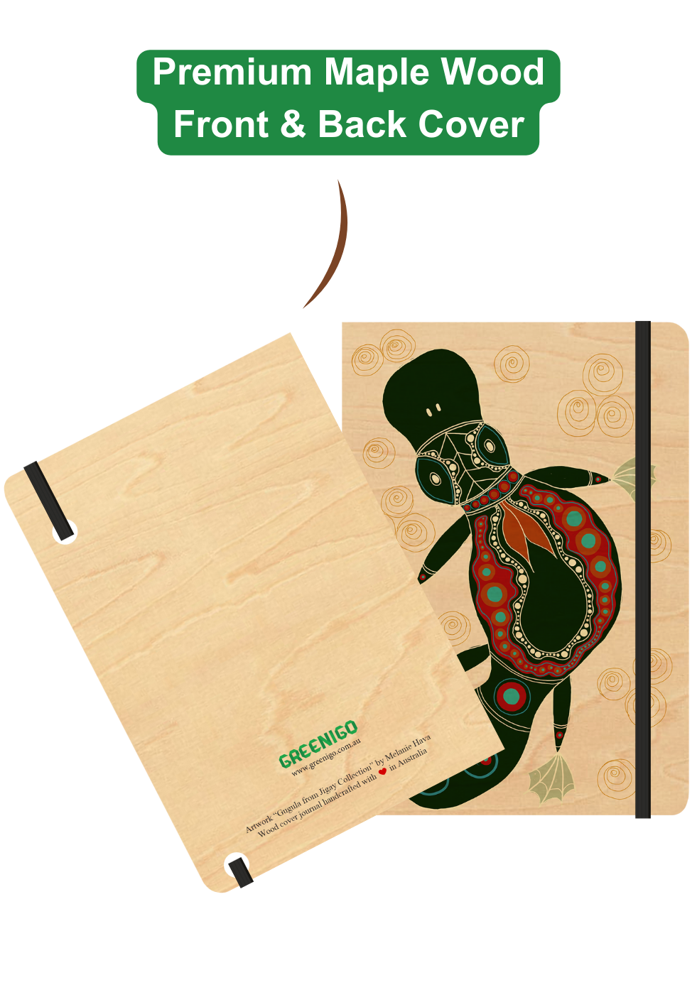 A5 Wood Cover Journal (Blank) - Gugula (Platypus)