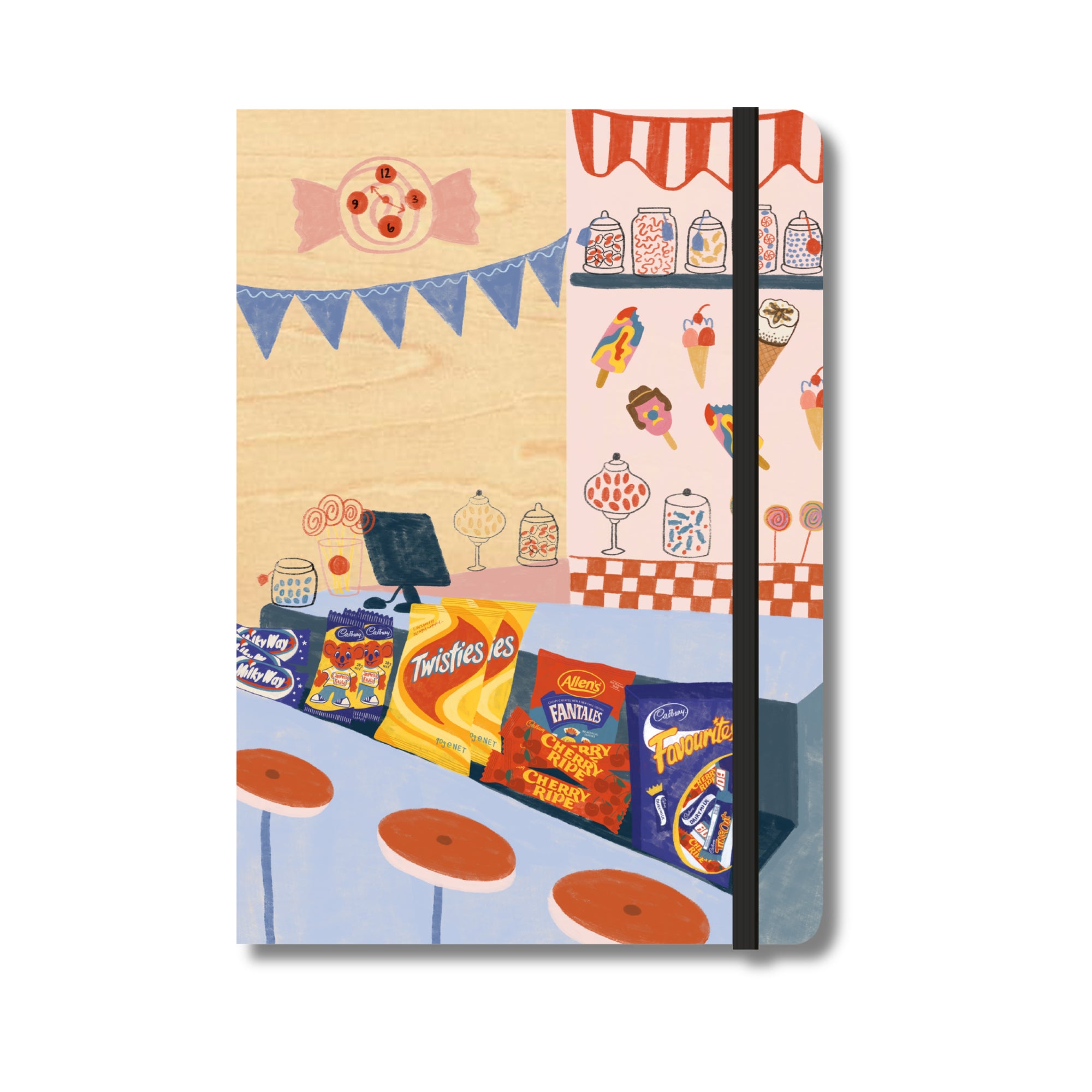 B6 Wood Cover Notebook (Lined) - Lolly Shop