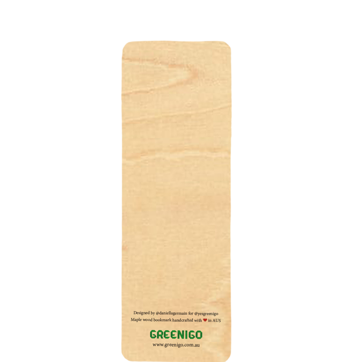 Wood Bookmark - Golden Wattle