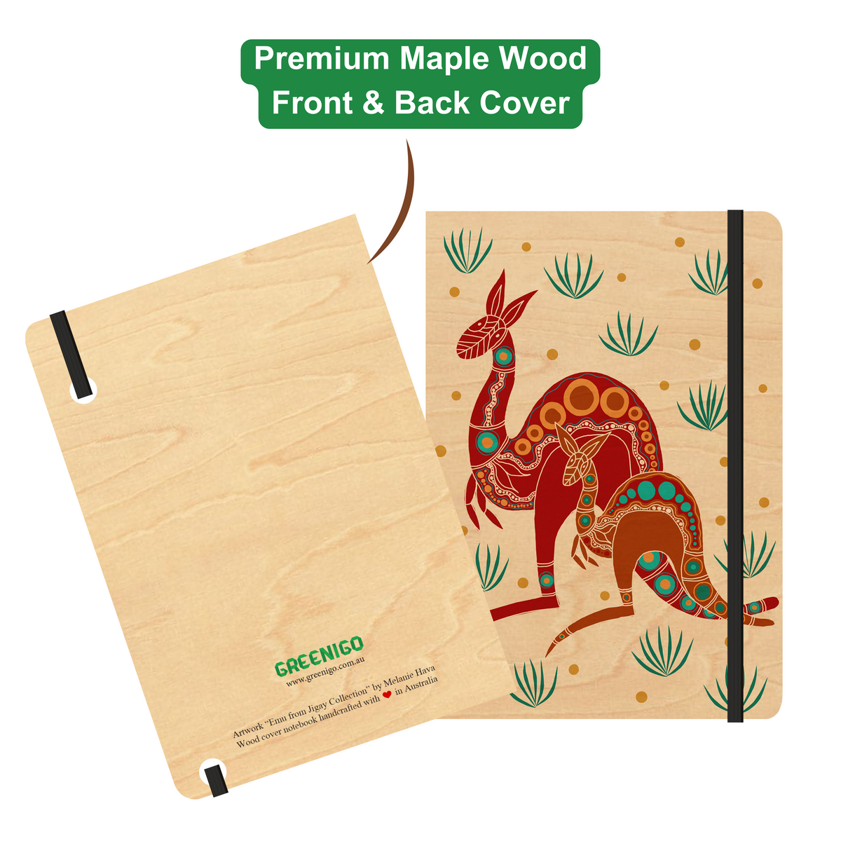 Wood Cover B6 Notebook Bundle - 6 Pack - Jigay Collection