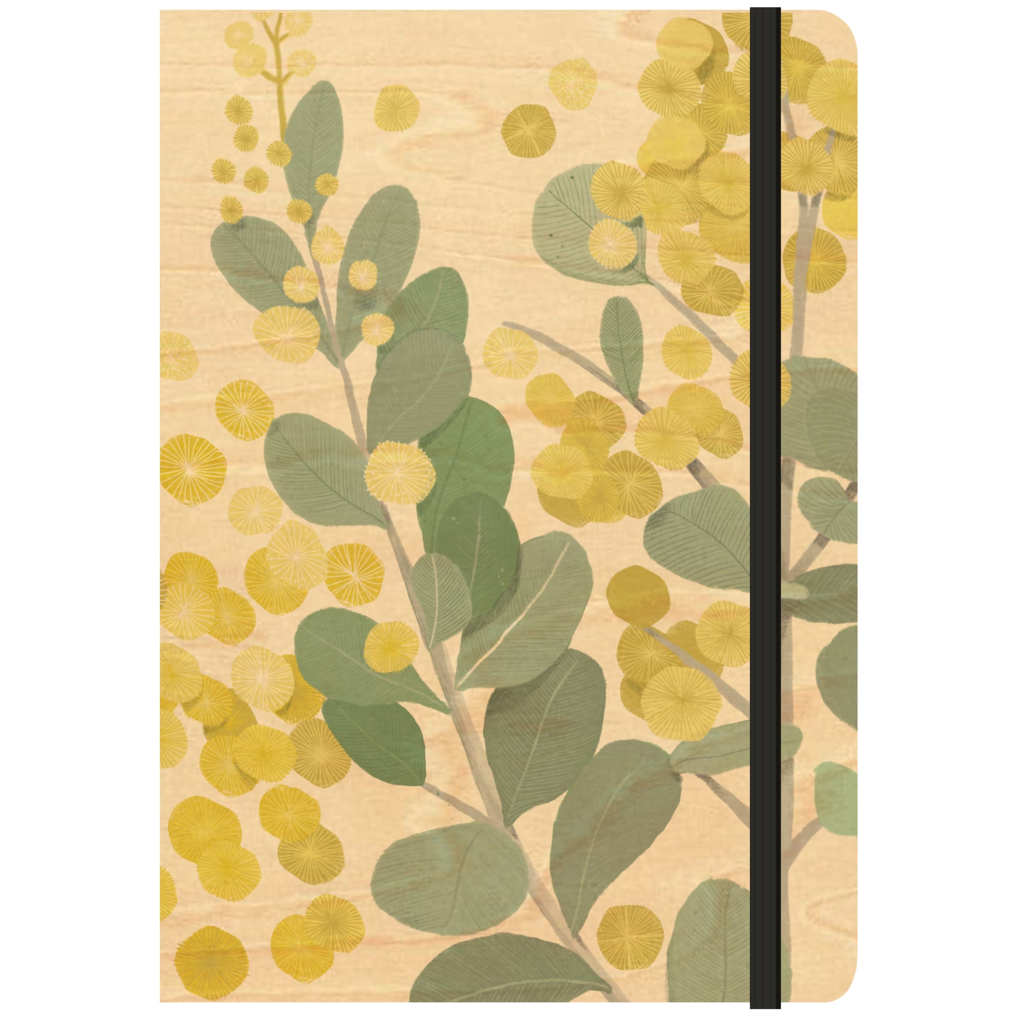 A5 Wood Cover Journal (Blank) - Golden Wattle